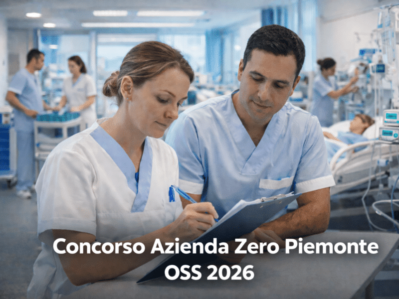 Concorso Azienda Zero Piemonte OSS 2026 16 posti a tempo indeterminato