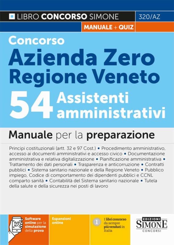 Manuale Concorso Azienda Zero Padova Assistenti Amministrativi 2025 – Per la preparazione