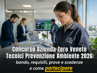 Concorso Azienda Zero Veneto Tecnici Prevenzione Ambiente 2026 56 posti a tempo indeterminato