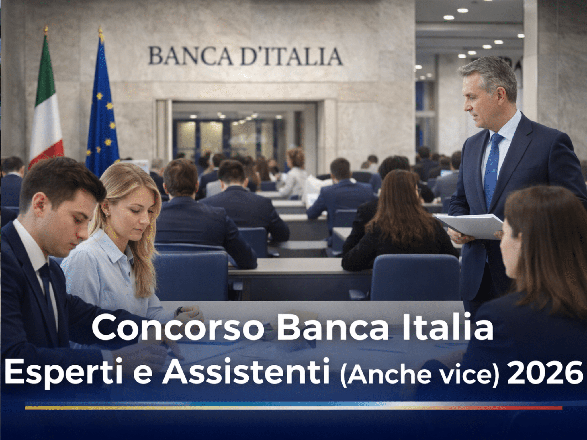 Concorso Banca Italia Esperti Assistenti Vice Assistenti 2026 - 160 posti