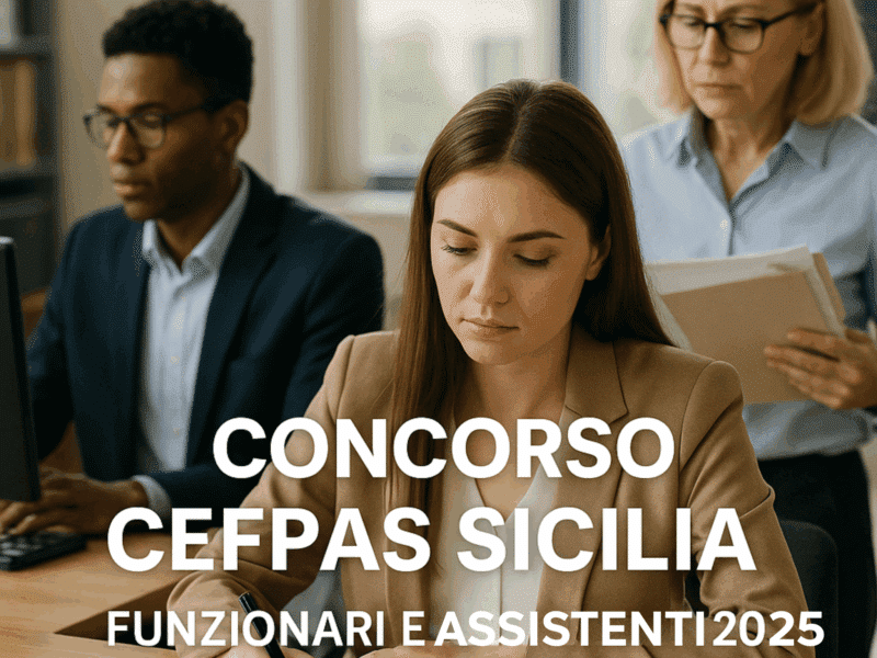 Concorso CEFPAS Sicilia Funzionari e Assistenti 2025 14 posti a tempo indeterminato (1)