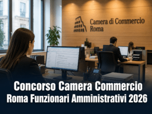 Concorso Camera Commercio Roma Funzionari Amministrativi 2026 12 posti per laureati