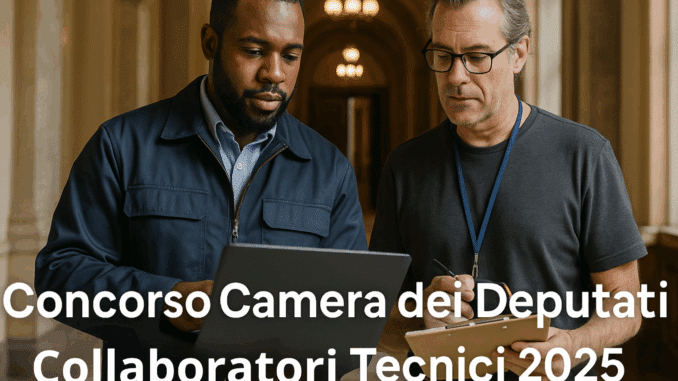 Concorso Camera dei Deputati Collaboratori Tecnici 2025