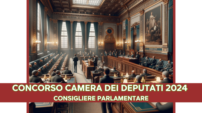 Concorso Camera dei Deputati Consigliere Parlamentare 2024