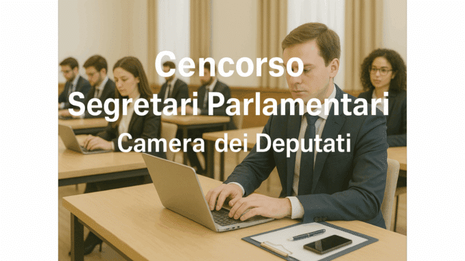 Concorso Camera dei Deputati Segretari Parlamentari 2025 - 65 posti per diplomati