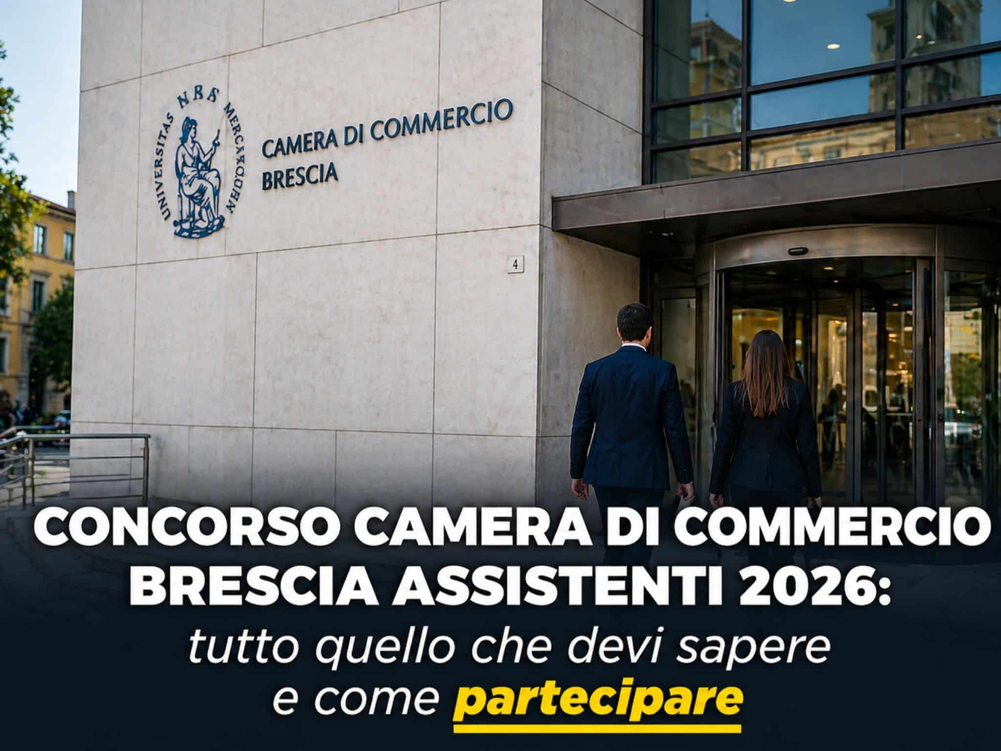 Concorso Camera di Commercio Brescia Assistenti 2026: 7 posti per categorie protette