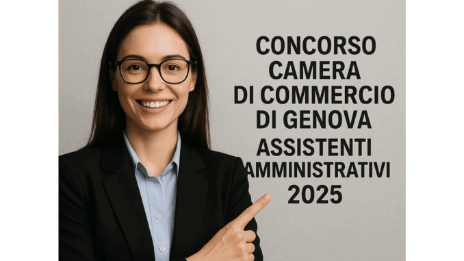 Concorso Camera di Commercio di Genova Assistenti Amministrativi 2025 - Banca dati di esercitazione (NON UFFICIALE)