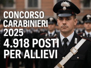 Concorso Carabinieri 2025 4.918 per allievi