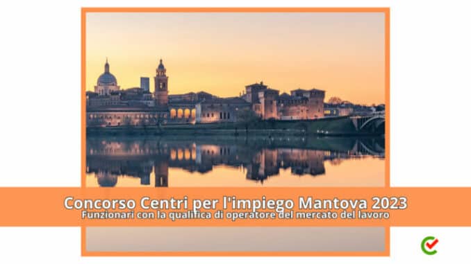 Concorso Centri per l'impiego Mantova 2023 - 14 posti per funzionari