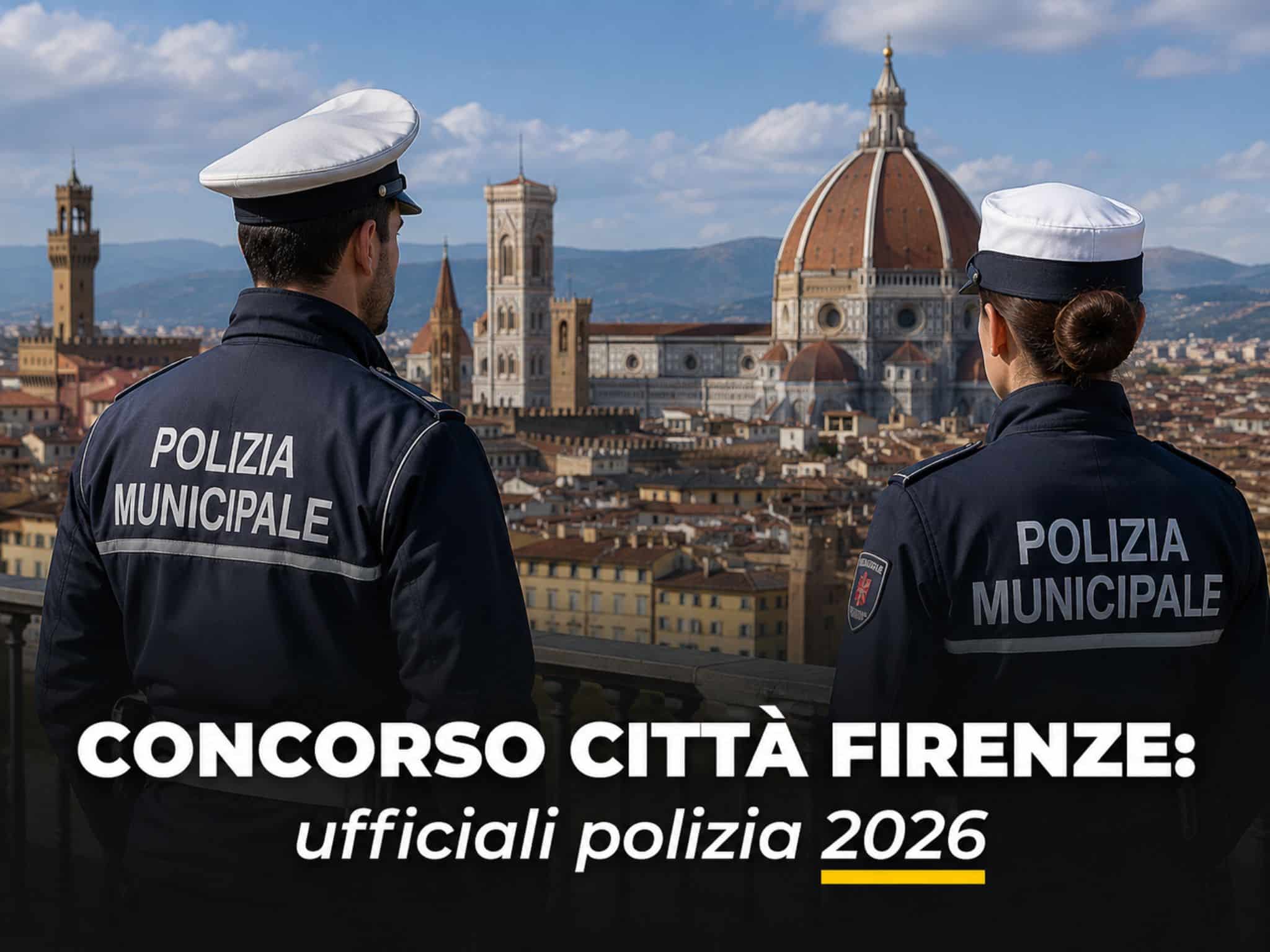 Concorso Città Firenze Ufficiali Polizia 2026: 5 posti per laureati