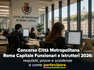 Concorso Città Metropolitana Roma Capitale Funzionari e Istruttori 2026 posti per diplomati e laureati