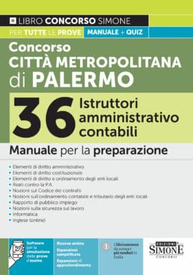Manuale Concorso Città Metropolitana di Palermo Istruttori amministrativi – Per tutte le prove