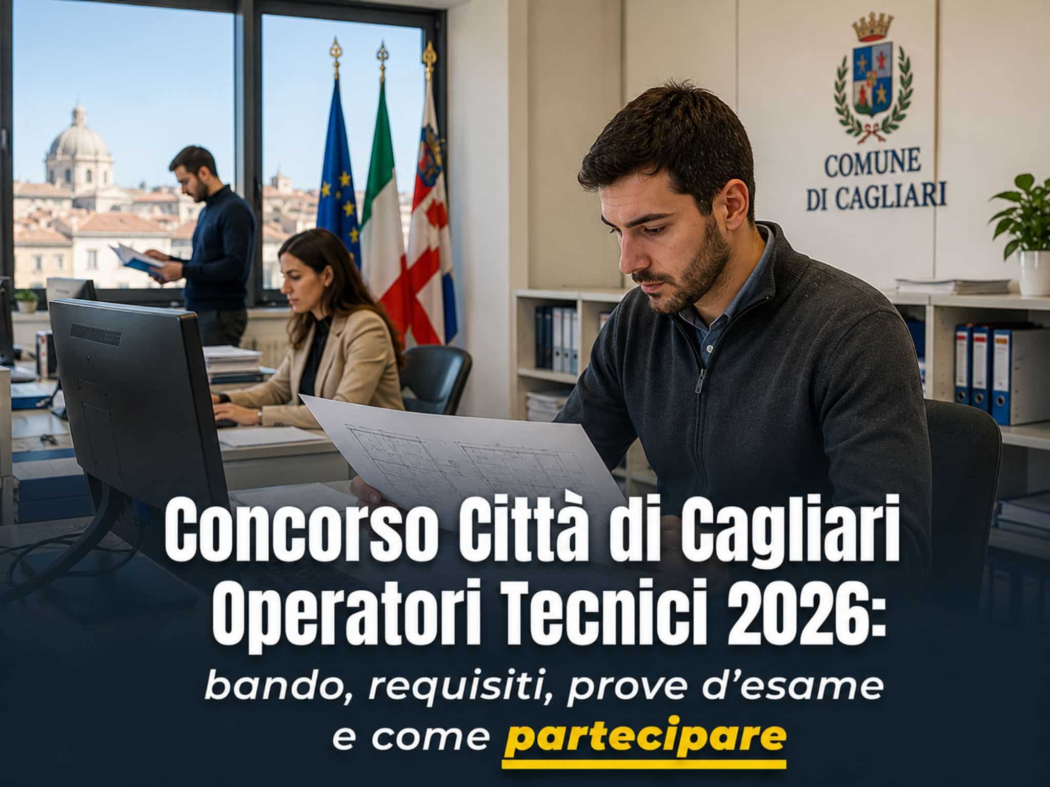 Concorso Città di Cagliari Operatori Tecnici 2026: 4 posti con licenza media