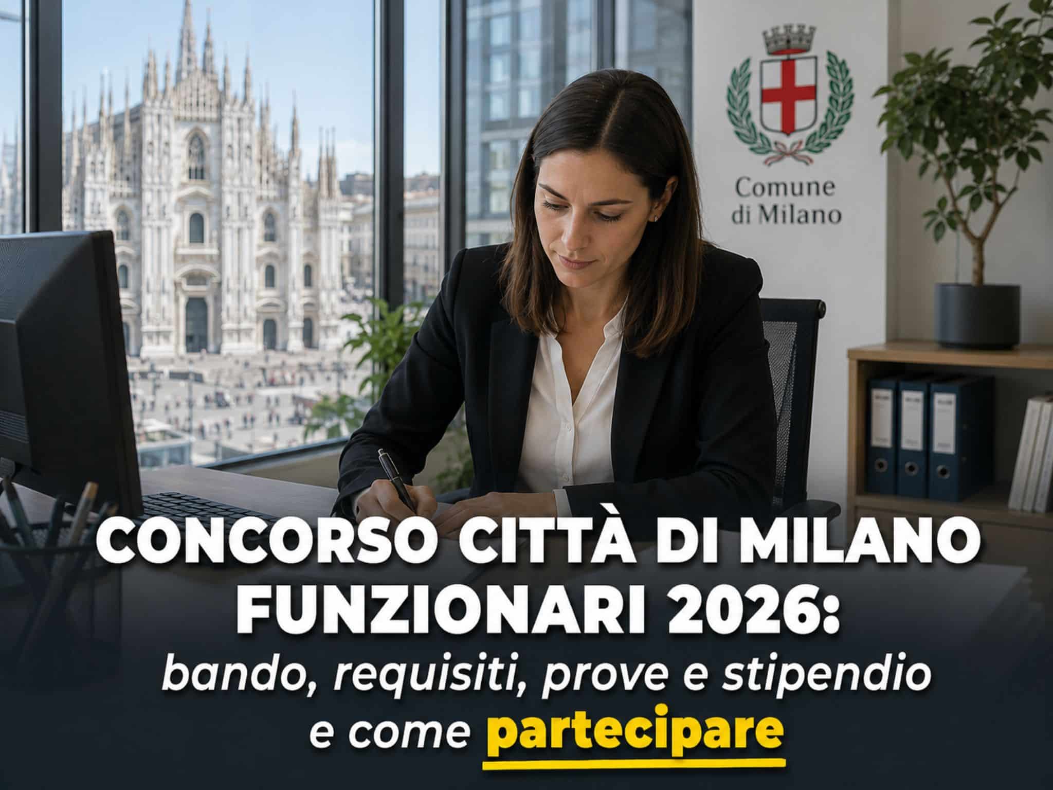 Concorso Città di Milano Funzionari 2026: 14 posti a tempo indeterminato