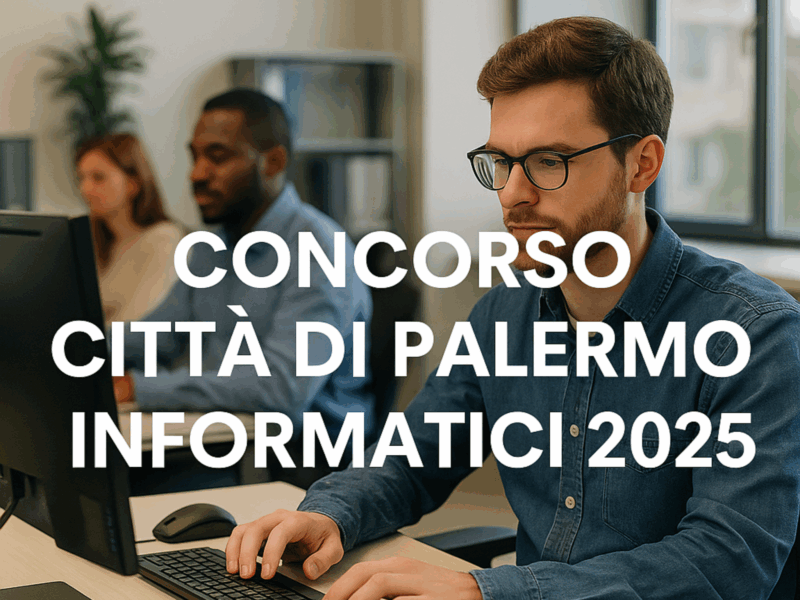 Concorso Città di Palermo Informatici 2025 16 posti per laureati