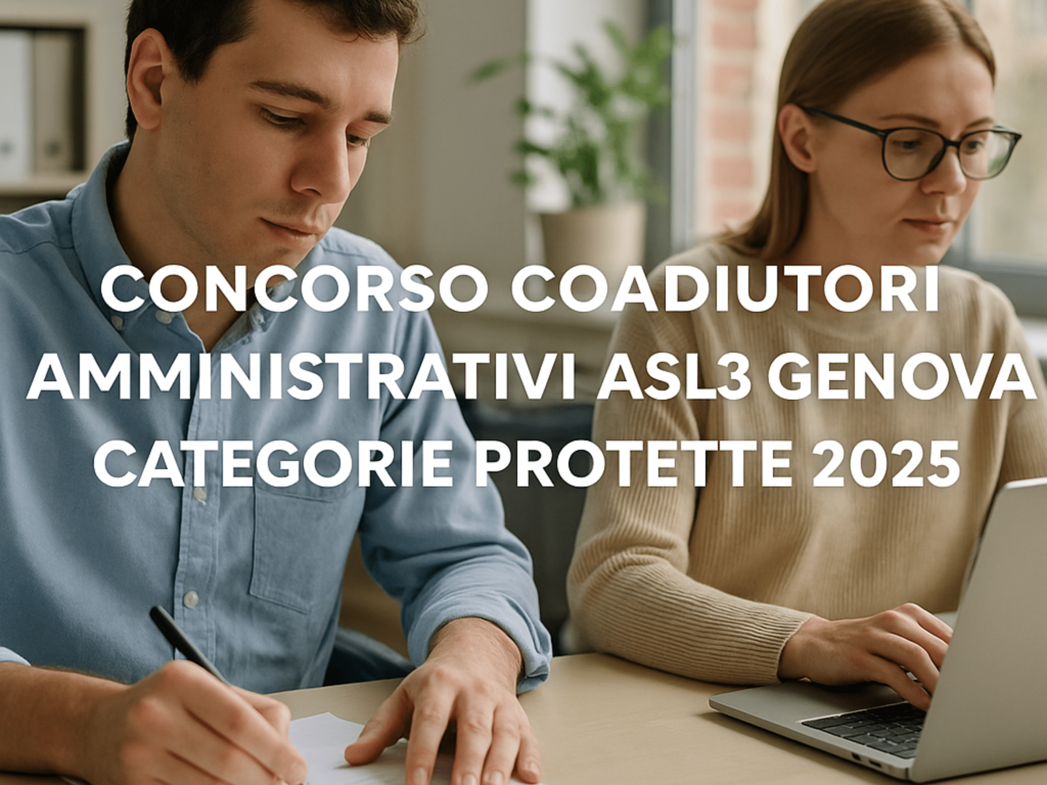 Concorso Coadiutore Amministrativo ASL3 Genova Categorie Protette