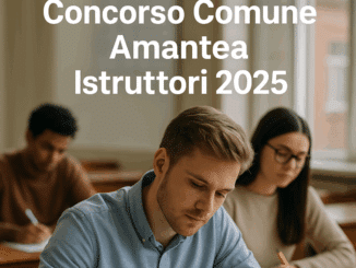 Concorso Comune Amantea Istruttori 2025