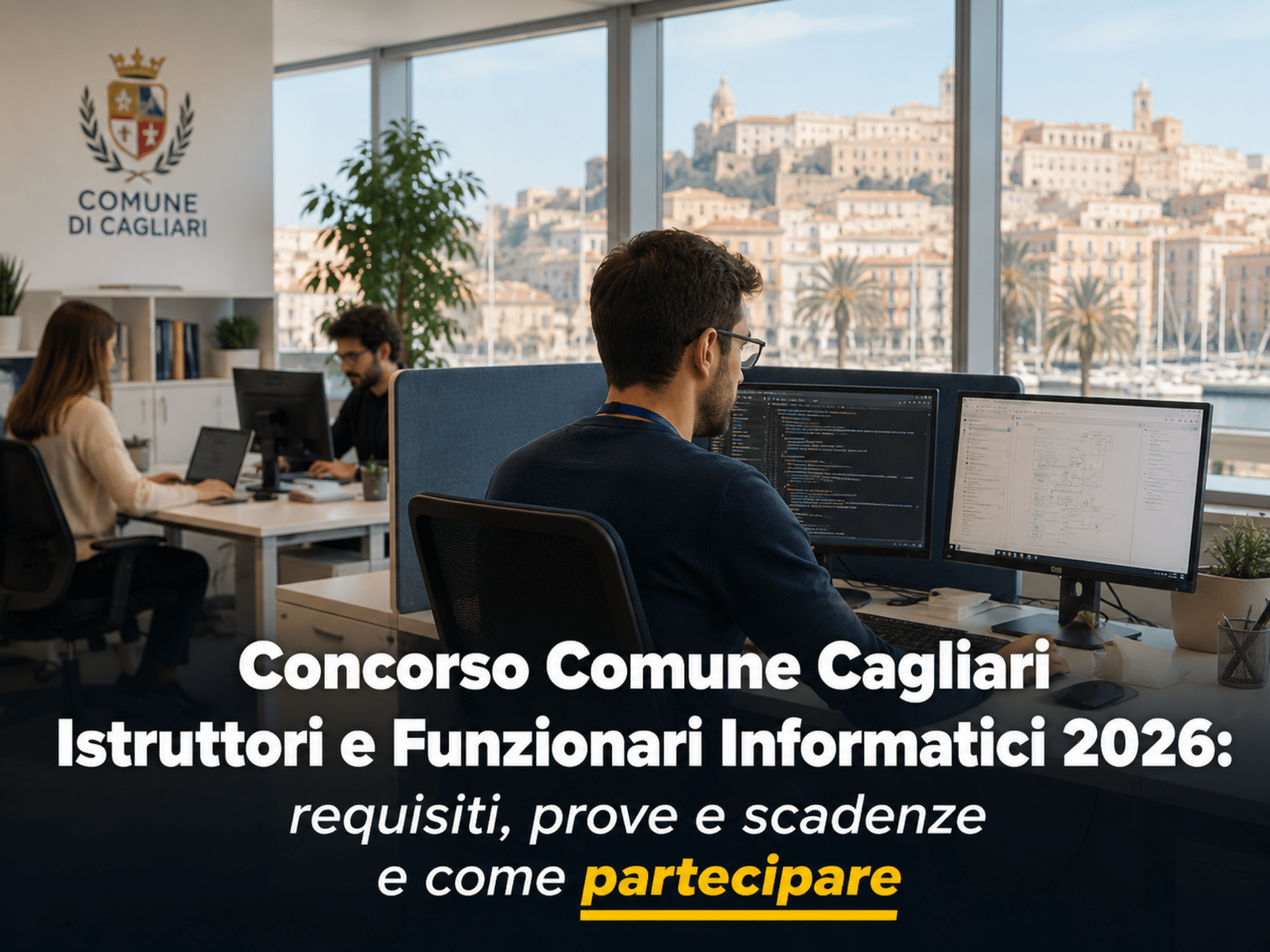 Concorso Comune Cagliari Istruttori e Funzionari Informatici 2026: 7 posti a tempo indeterminato