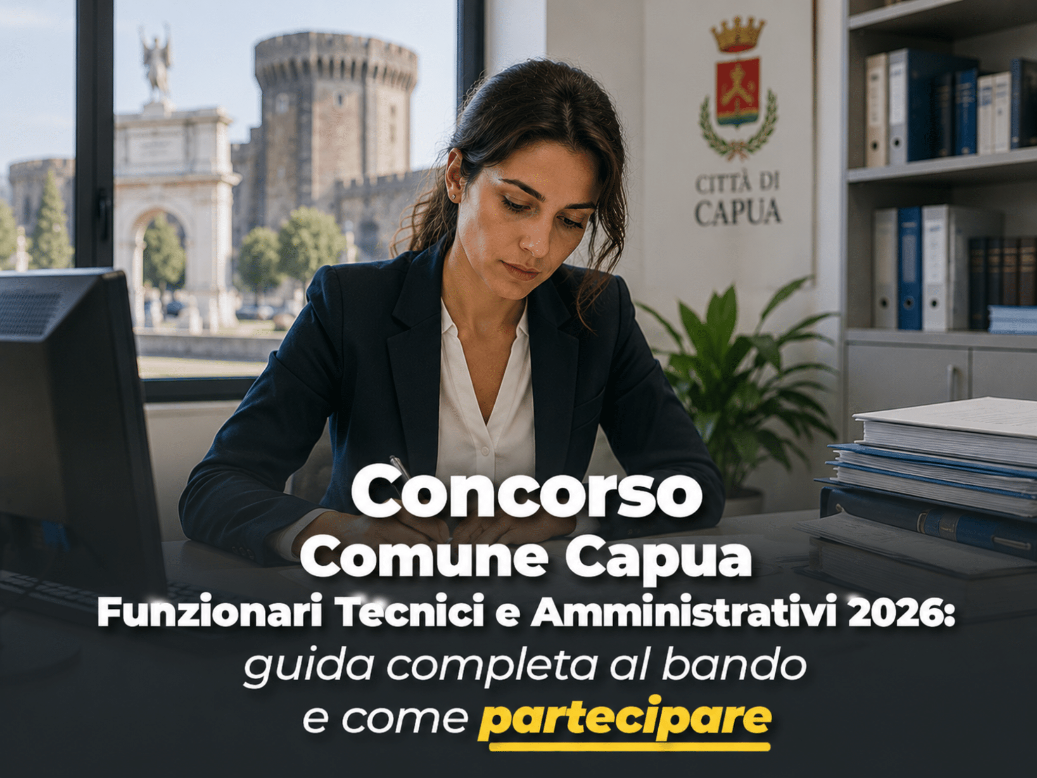 Concorso Comune Capua Funzionari Tecnici e Amministrativi 2026: 3 posti a tempo indeterminato