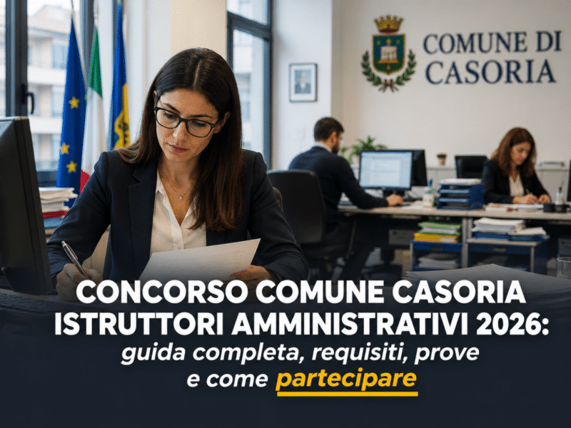Concorso Comune Casoria Istruttori Amministrativi 2026 5 posti a tempo indeterminato