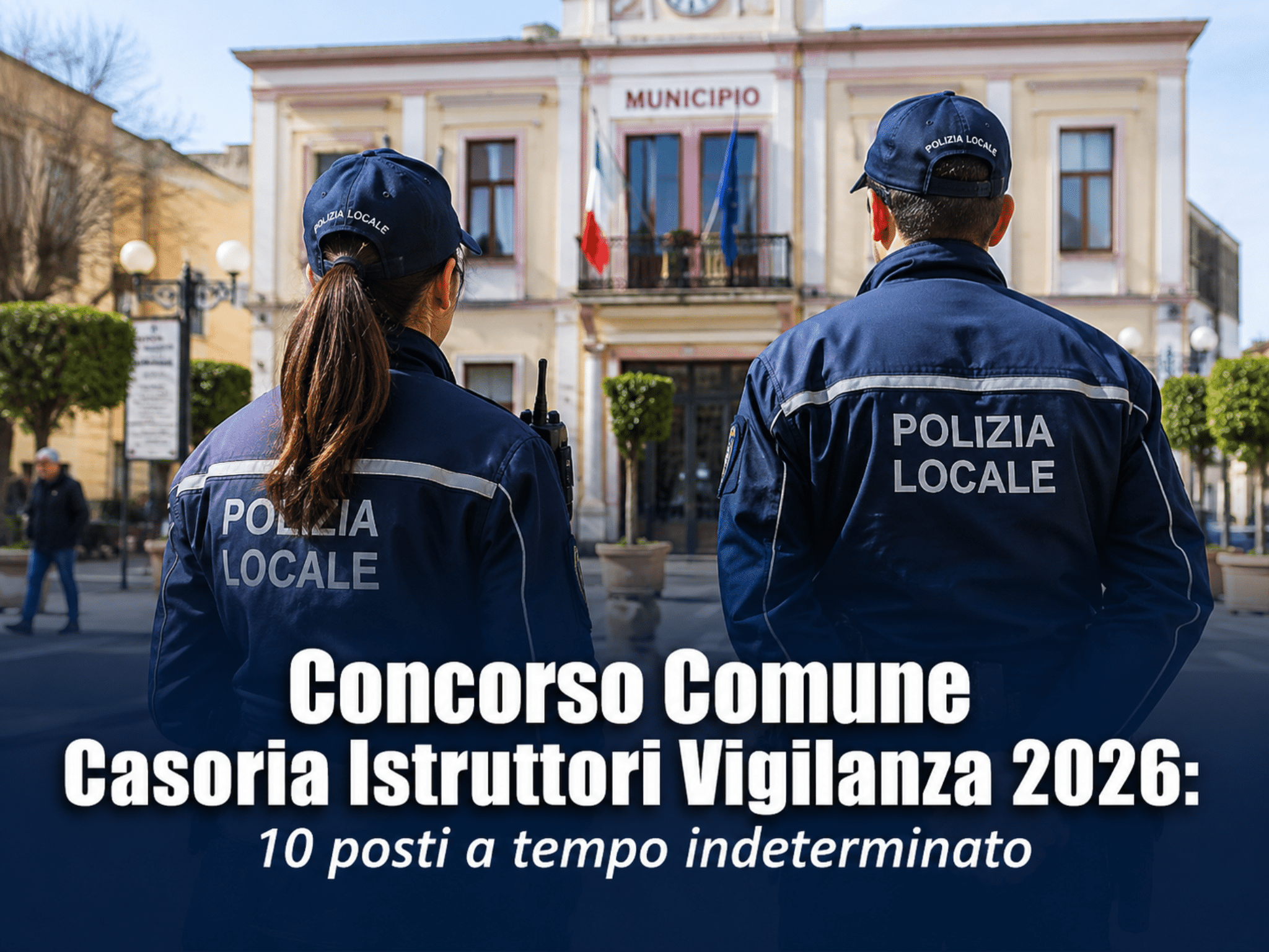 Concorso Comune Casoria Istruttori Vigilanza 2026: 10 posti a tempo indeterminato