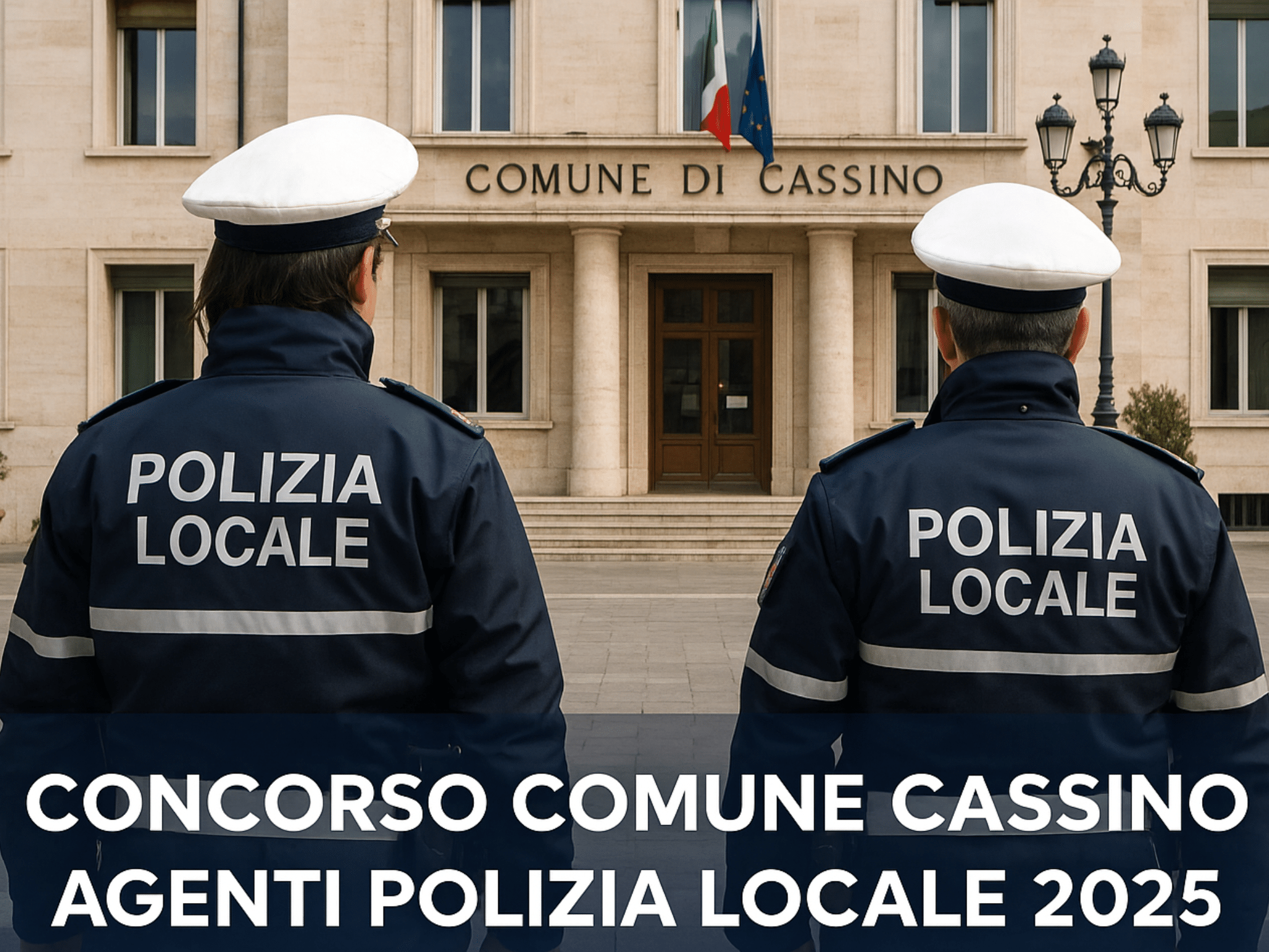Concorso Comune Cassino Agenti Polizia Locale 2025 - 13 posti a tempo indeterminato