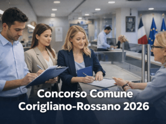 Concorso Comune Corigliano-Rossano 2026 26 posti per diplomati e laureati