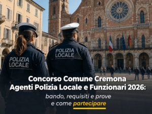 Concorso Comune Cremona Agenti Polizia Locale e Funzionari 2026 13 posti a tempo indeterminato
