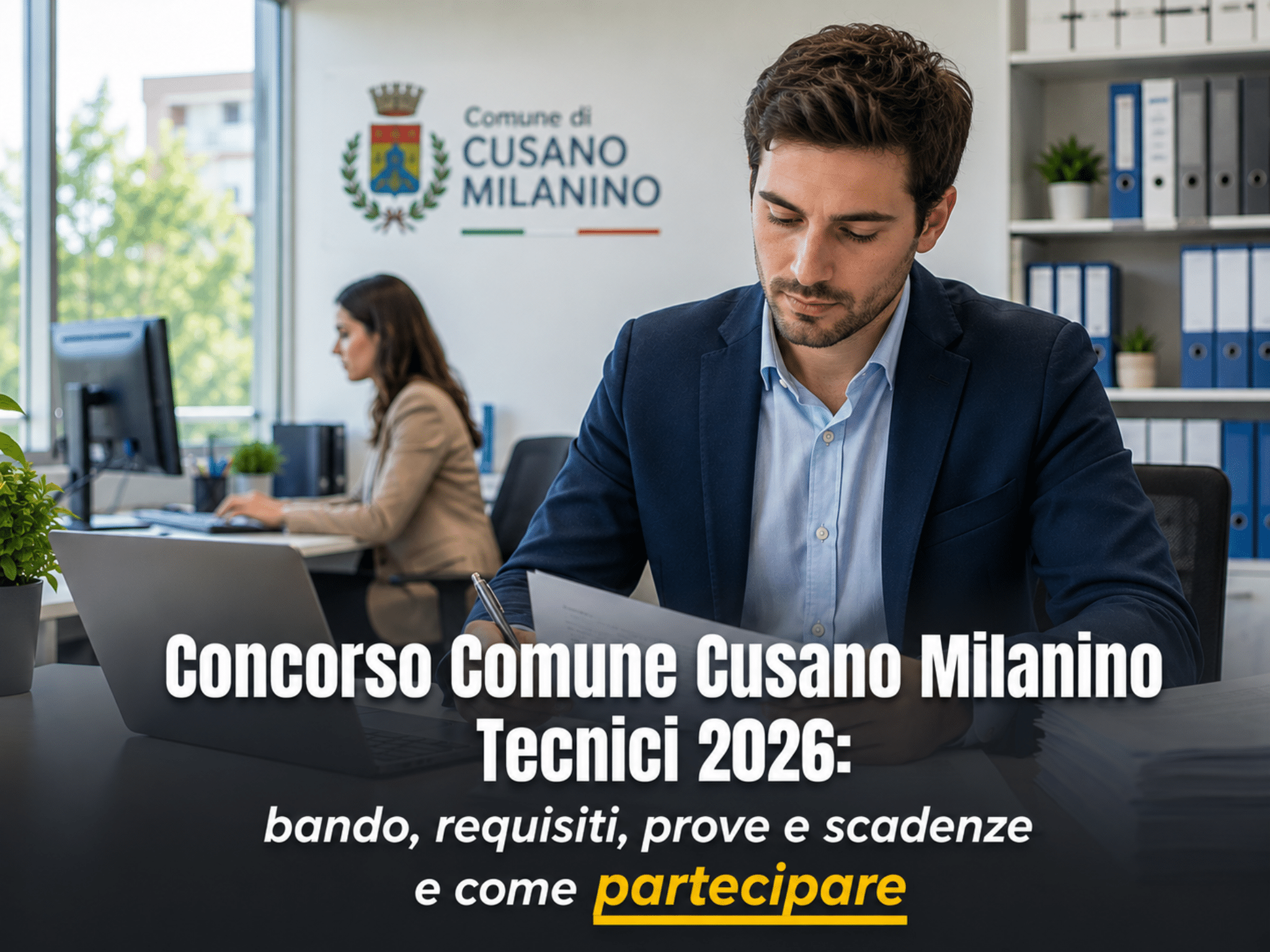 Concorso Comune Cusano Milanino Tecnici 2026: 4 posti a tempo indeterminato