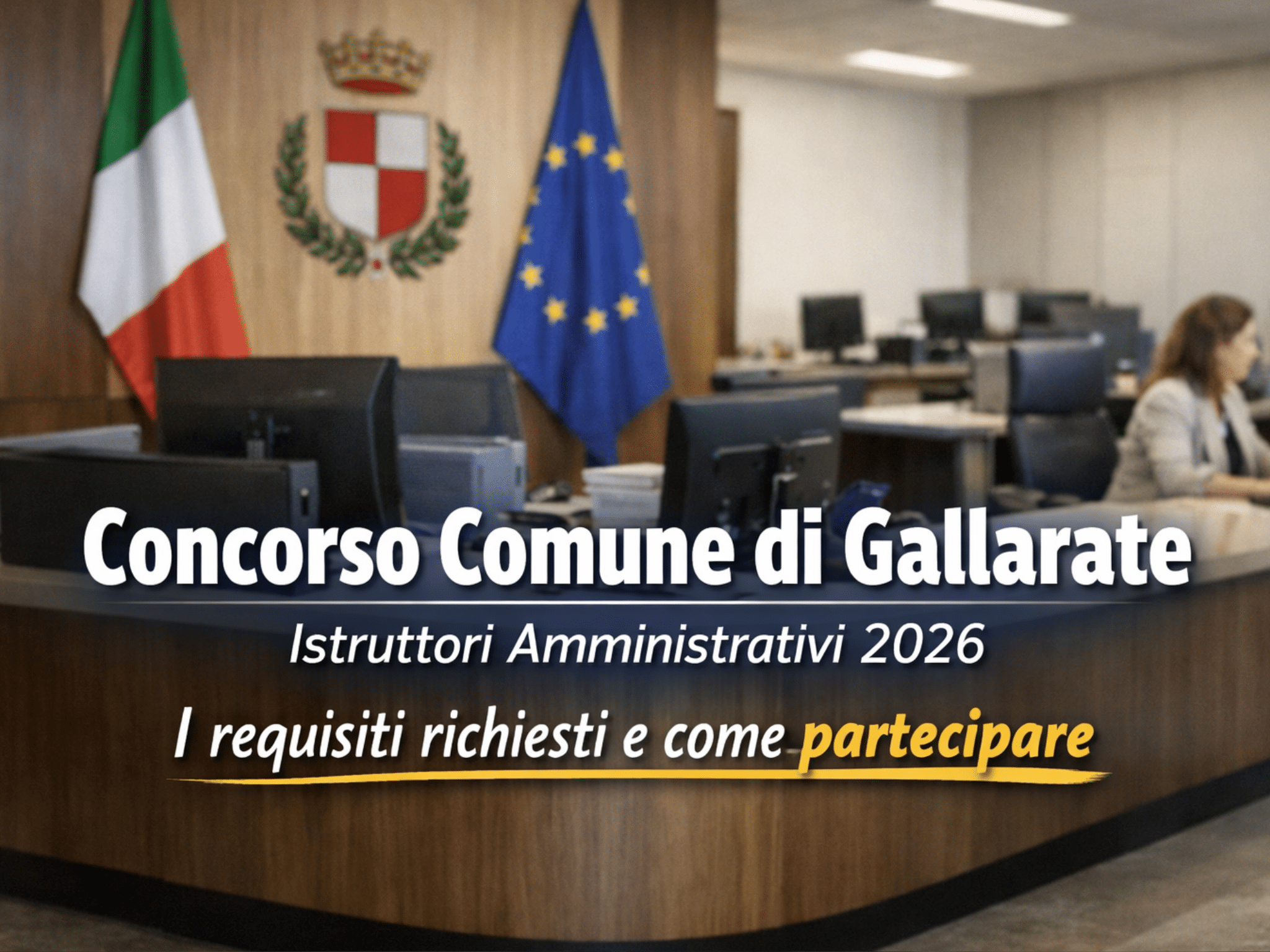 Concorso Comune Gallarate Istruttori Amministrativi 2026 elenchi di idonei per diplomati