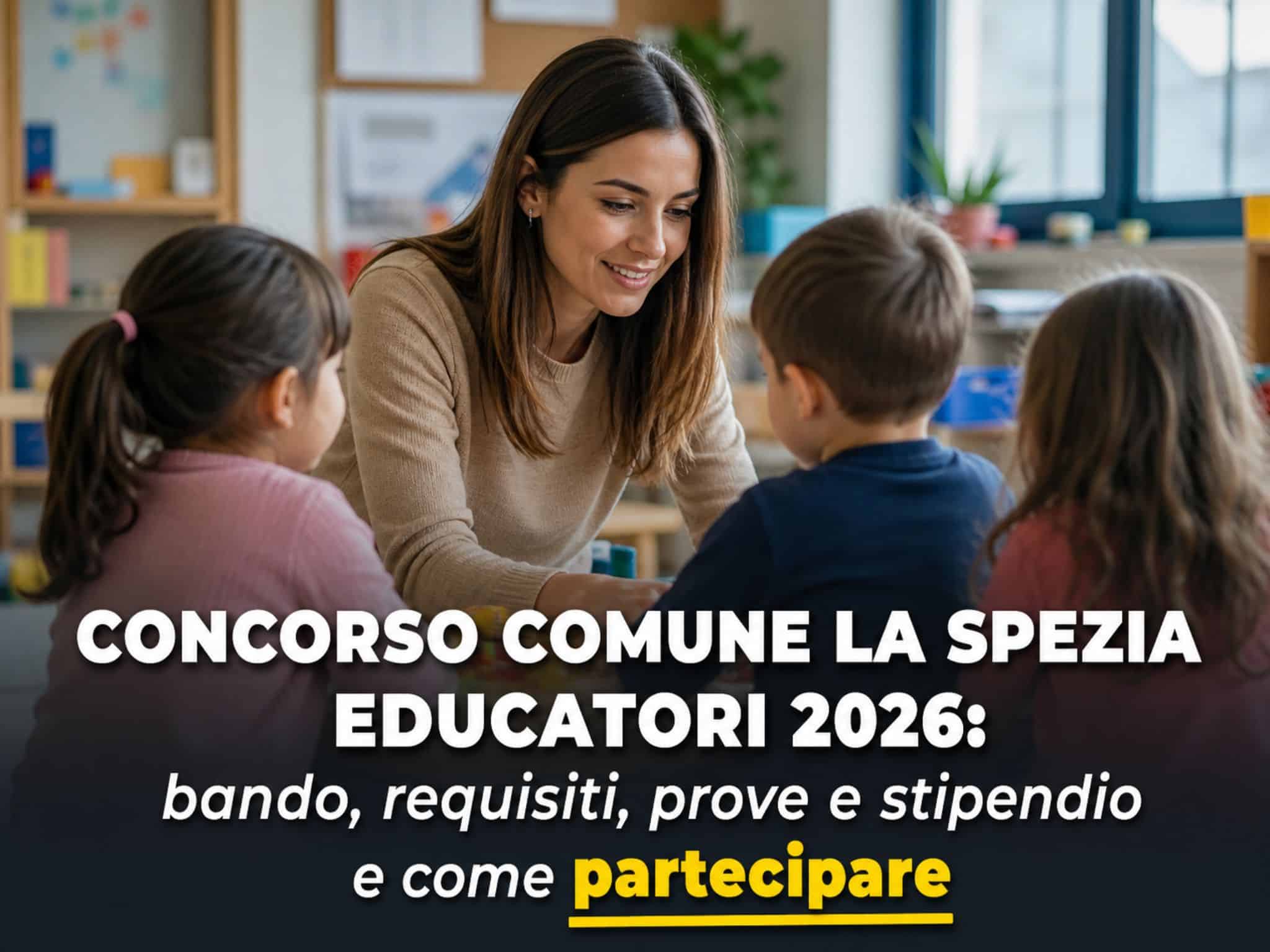 Concorso Comune La Spezia Educatori 2026: 6 posti a tempo indeterminato