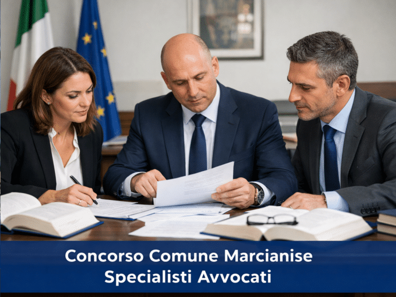 Concorso Comune Marcianise Specialisti Avvocati 2026