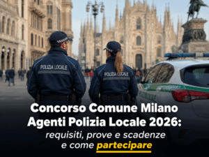 Concorso Comune Milano Agenti Polizia Locale 2026 8 posti a tempo indeterminato