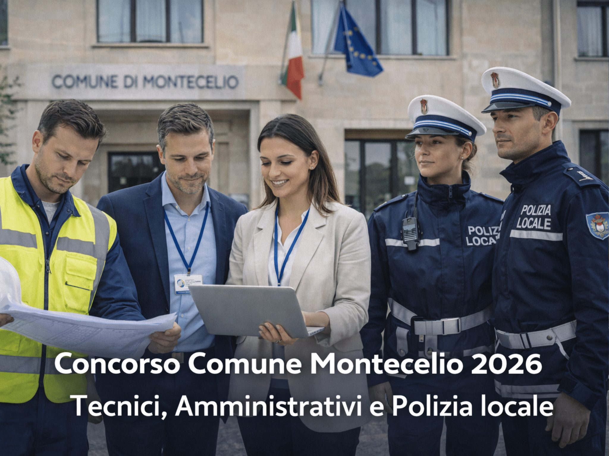 Concorso Comune Guidonia Montecelio 2026 - 28 posti per profili amministrativi, tecnici e polizia locale