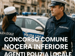 Concorso Comune Nocera Inferiore Agenti Polizia Locale 2025 - 10 posti per diplomati