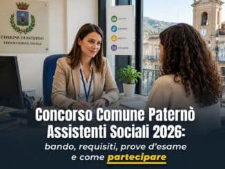 Concorso Comune Paterno’ Assistenti Sociali 2026 5 posti a tempo indeterminato