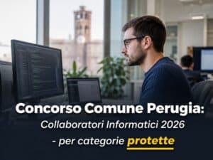 Concorso Comune Perugia Collaboratori Informatici 2026 3 posti per categorie protette