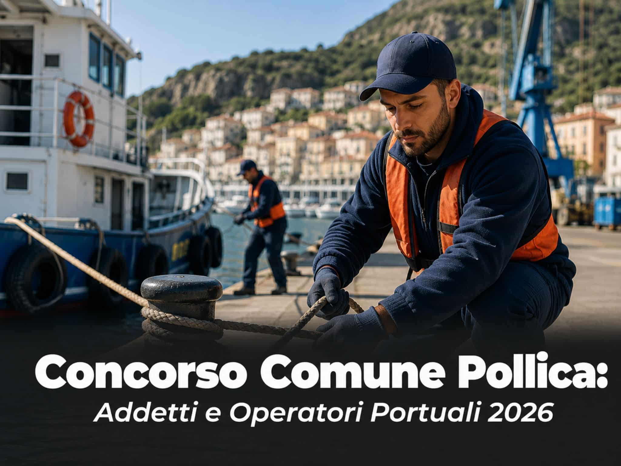 Concorso Comune Pollica Addetti e Operatori Portuali 2026: 11 posti con licenza media