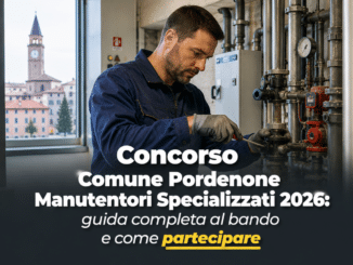 Concorso Comune Pordenone Manutentori Specializzati 2026 4 posti a tempo indeterminato