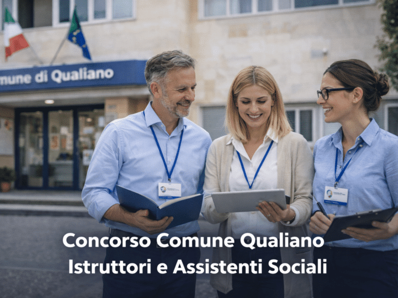 Concorso Comune Qualiano Istruttori e Assistenti Sociali 2026: 7 posti a tempo indeterminato