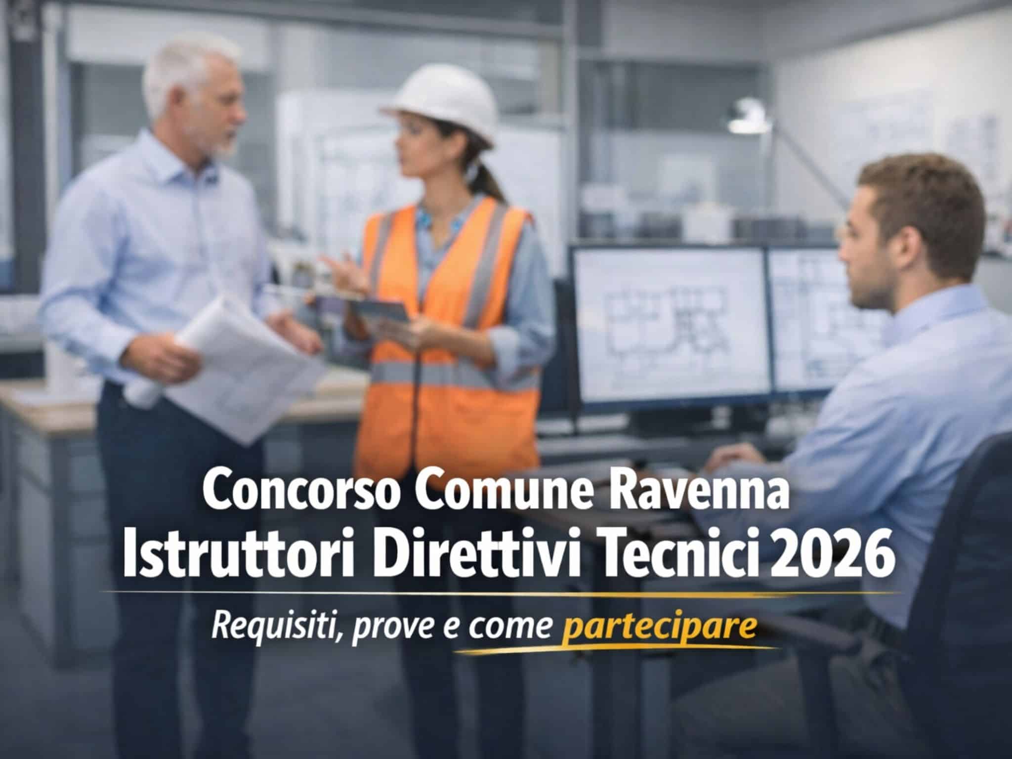 Concorso Comune Ravenna Istruttori Direttivi Tecnici 2026: 4 posti a tempo indeterminato
