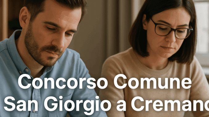 Concorso Comune San Giorgio a Cremano Istruttori Amministrativi 2025 - 11 posti per diplomati