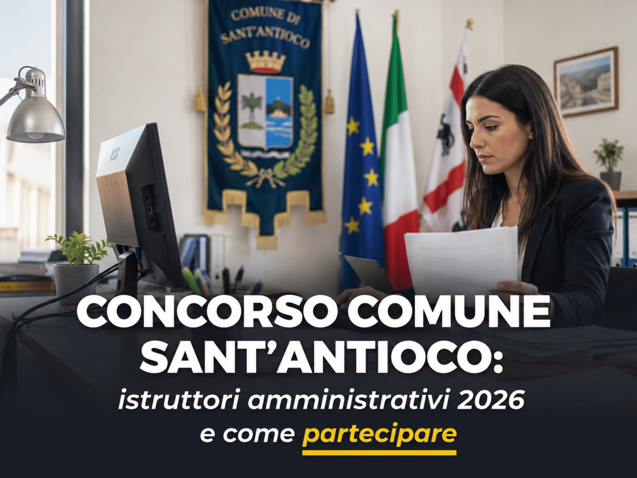 Concorso Comune Sant'Antioco Istruttori amministrativi 2026: 5 posti a tempo indeterminato