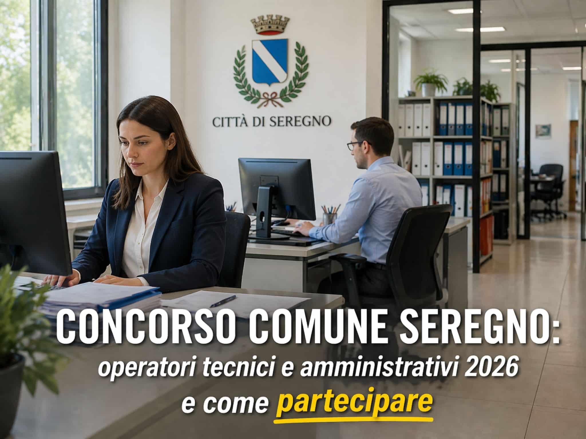 Concorso Comune Seregno Operatori Tecnici e Amministrativi 2026: 5 posti per diplomati