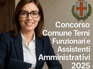 Concorso Comune Terni Funzionari e Assistenti Amministrativi 2025 - 22 posti aperti ai diplomati