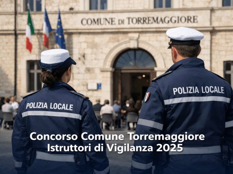 Concorso Comune Torremaggiore Istruttori di Vigilanza 2025