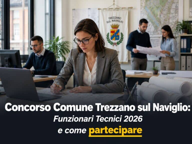 Concorso Comune Trezzano sul Naviglio Funzionari Tecnici 2026 3 posti a tempo indeterminato