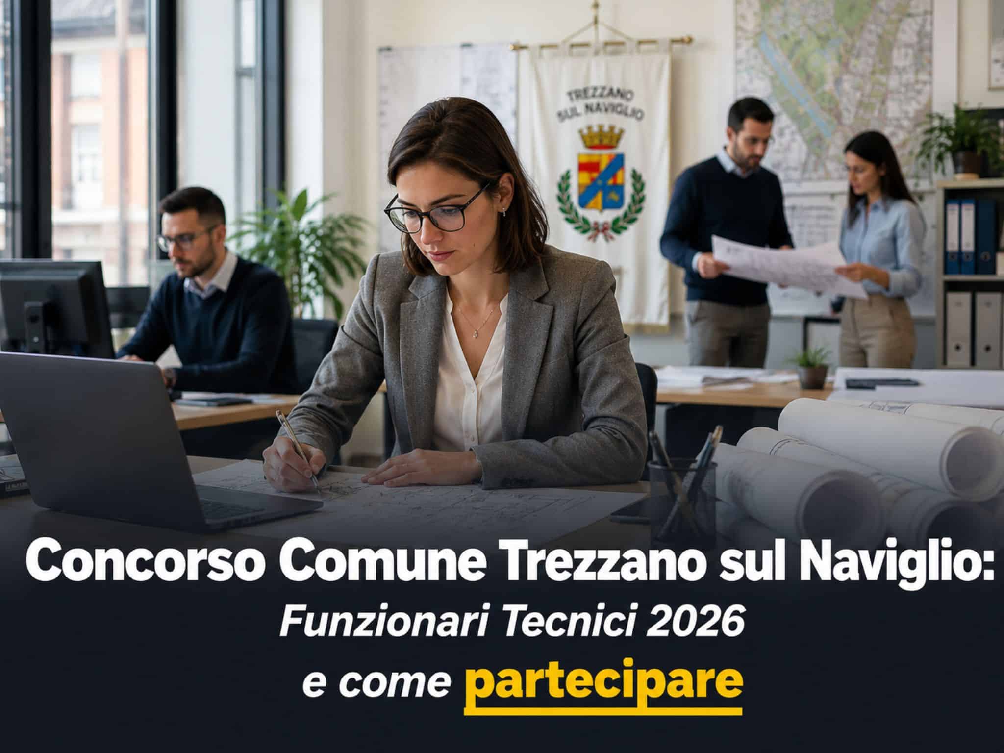 Concorso Comune Trezzano sul Naviglio Funzionari Tecnici 2026: 3 posti a tempo indeterminato