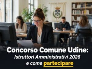 Concorso Comune Udine Istruttori Amministrativi 2026 4 posti a tempo indeterminato