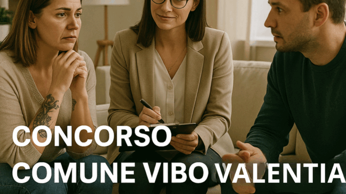 Concorso Comune Vibo Valentia Assistenti Sociali 2025 - 9 posti a tempo indeterminato